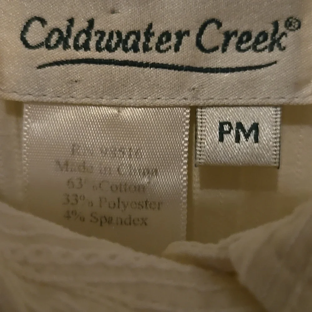 90'S COLDWATER CREEK SZ PM LONG SLEEVE SHIRT